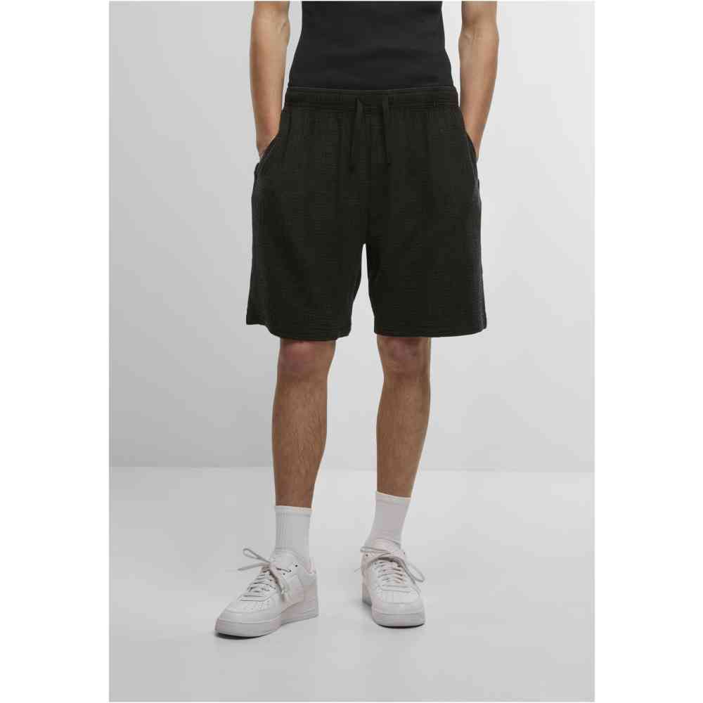 Urban Classics - Acid Washed Musselin Shorts - Black